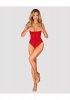 Ingridia czerwone body otwarte z dziurką M/L